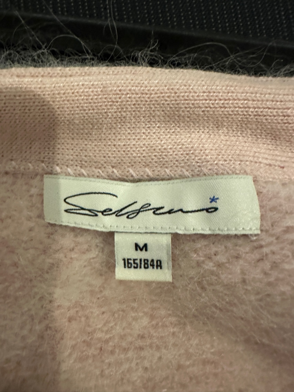 NWOT - Selfwho Alpaca Blend Cropped Cardigan Sweater - Picture 9 of 11